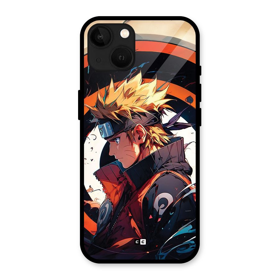 Naruto Uzumaki Combat Glass Back Case for iPhone 13