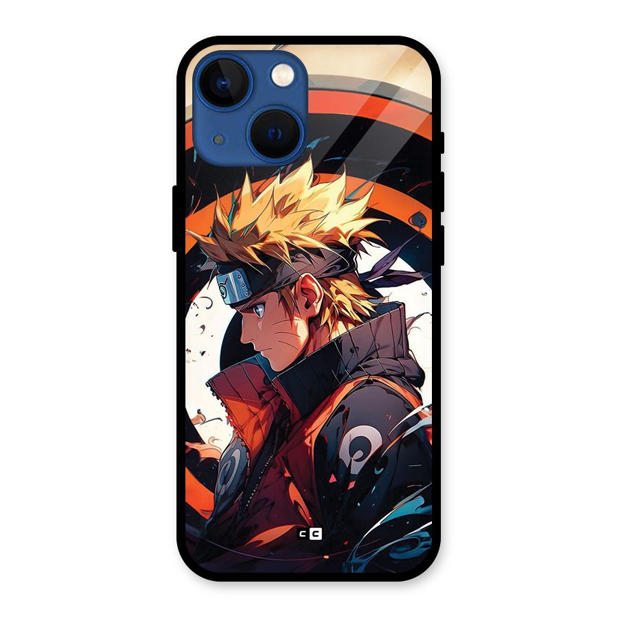 Naruto Uzumaki Combat Glass Back Case for iPhone 13 Mini