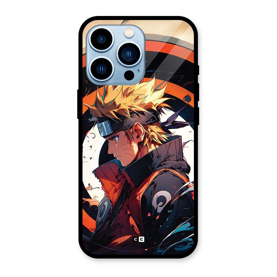 Naruto Uzumaki Combat Glass Back Case for iPhone 13 Pro