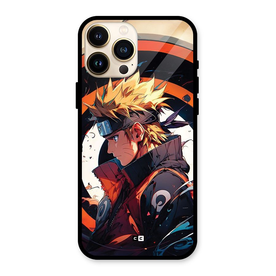 Naruto Uzumaki Combat Glass Back Case for iPhone 13 Pro Max