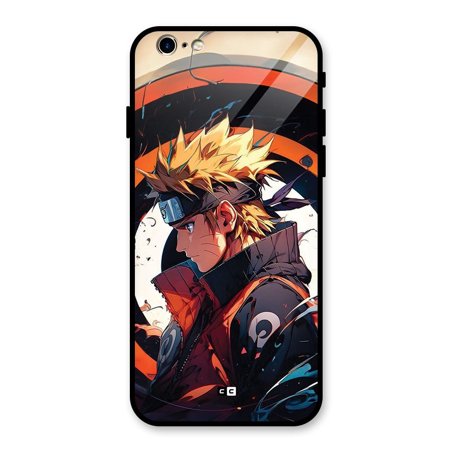 Naruto Uzumaki Combat Glass Back Case for iPhone 6 6S