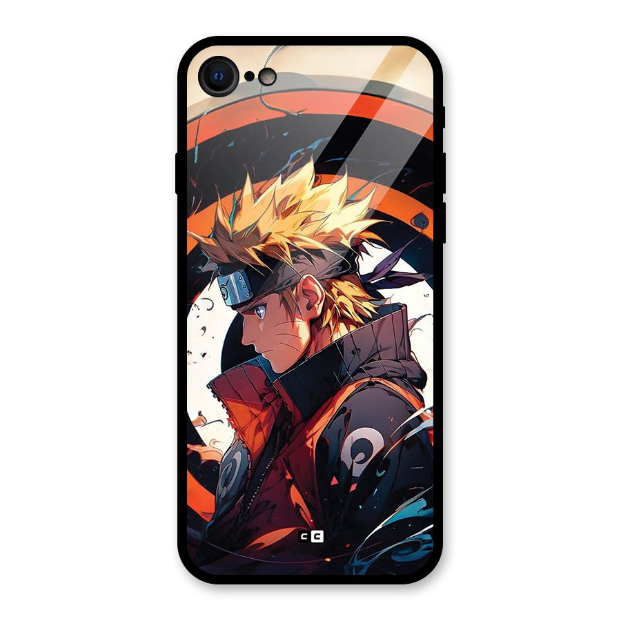 Naruto Uzumaki Combat Glass Back Case for iPhone 7
