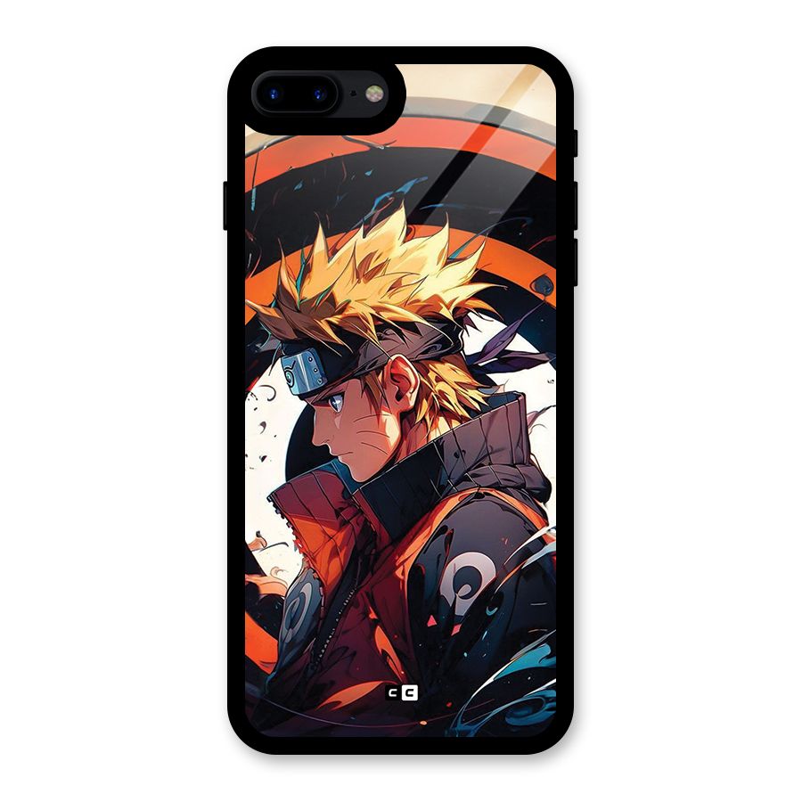 Naruto Uzumaki Combat Glass Back Case for iPhone 7 Plus
