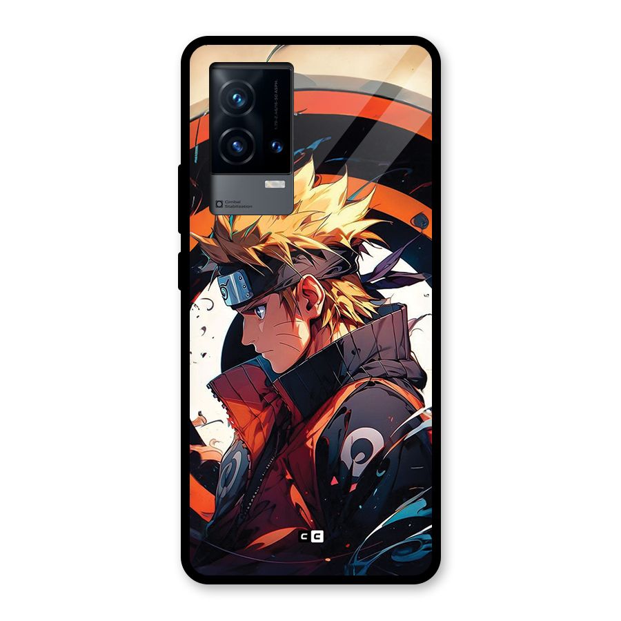 Naruto Uzumaki Combat Glass Back Case for iQOO 9 5G