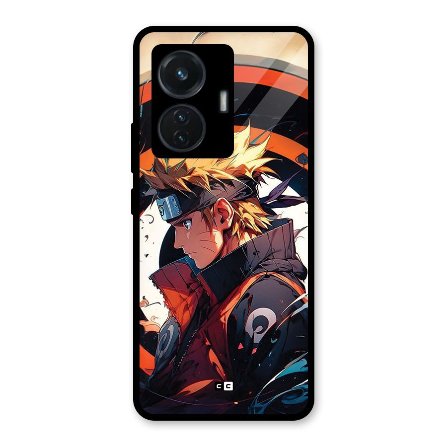 Naruto Uzumaki Combat Glass Back Case for iQOO Z6 44W