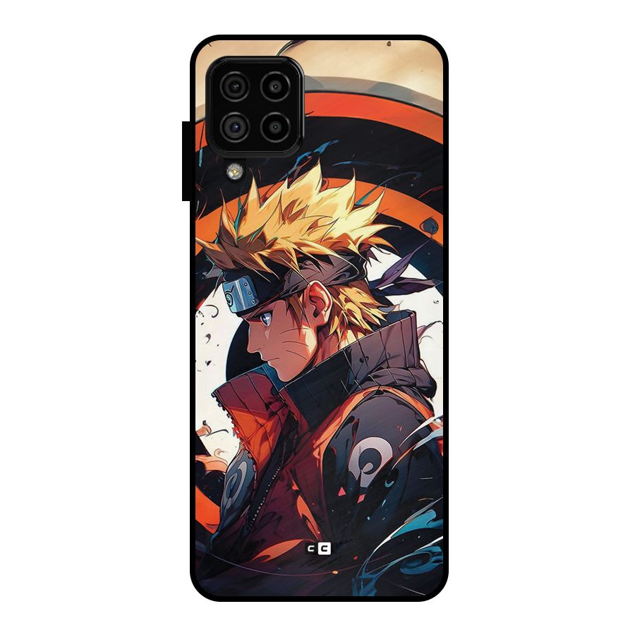 Naruto Uzumaki Combat Metal Back Case for Galaxy A22 4G