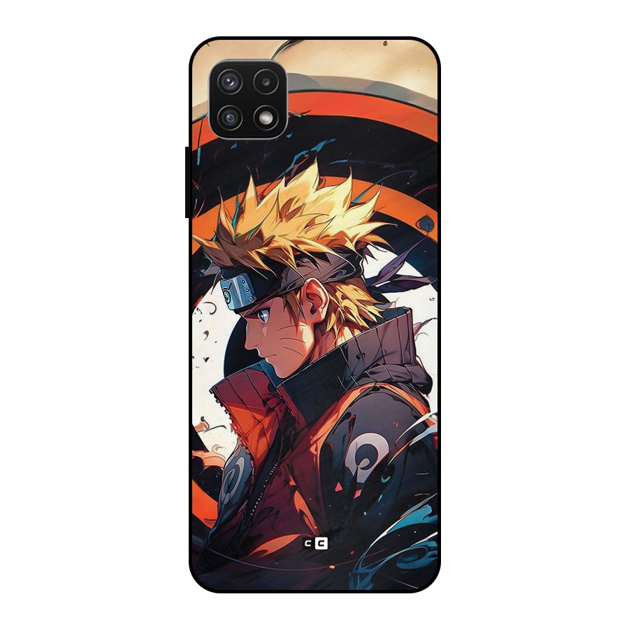 Naruto Uzumaki Combat Metal Back Case for Galaxy A22 5G