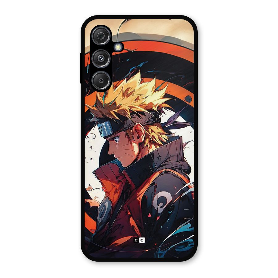 Naruto Uzumaki Combat Metal Back Case for Galaxy M34 5G
