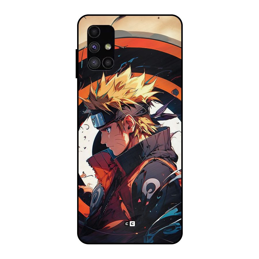 Naruto Uzumaki Combat Metal Back Case for Galaxy M51