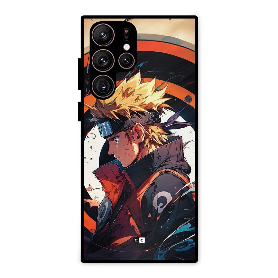 Naruto Uzumaki Combat Metal Back Case for Galaxy S22 Ultra 5G