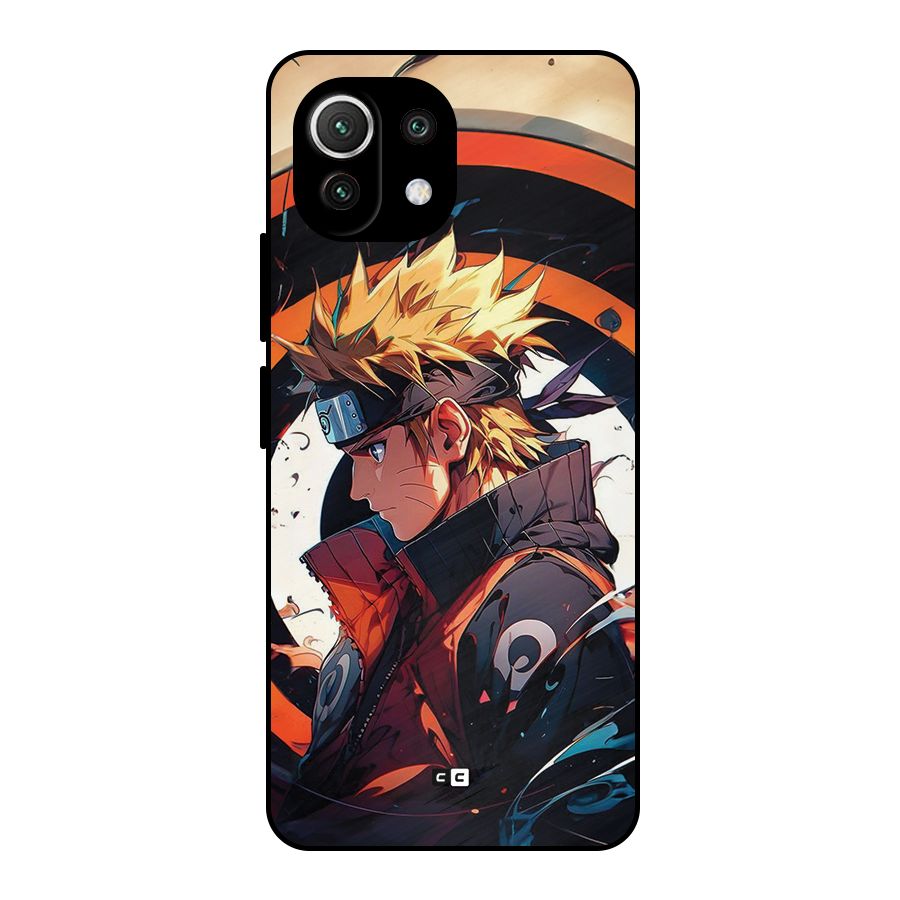 Naruto Uzumaki Combat Metal Back Case for Mi 11 Lite
