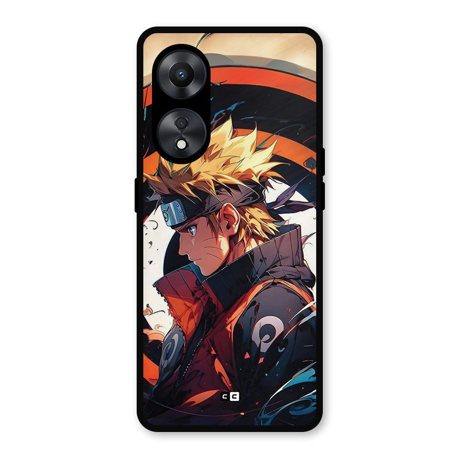 Naruto Uzumaki Combat Metal Back Case for Oppo A78
