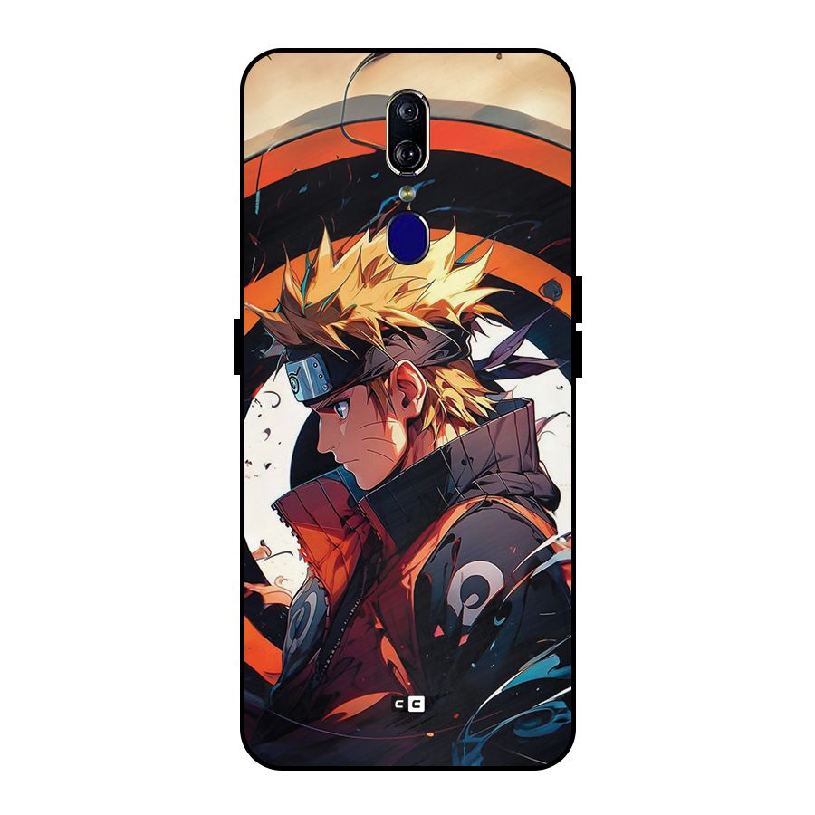 Naruto Uzumaki Combat Metal Back Case for Oppo F11