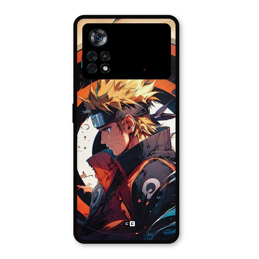 Naruto Uzumaki Combat Metal Back Case for Poco X4 Pro 5G
