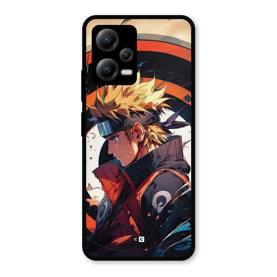 Naruto Uzumaki Combat Metal Back Case for Poco X5