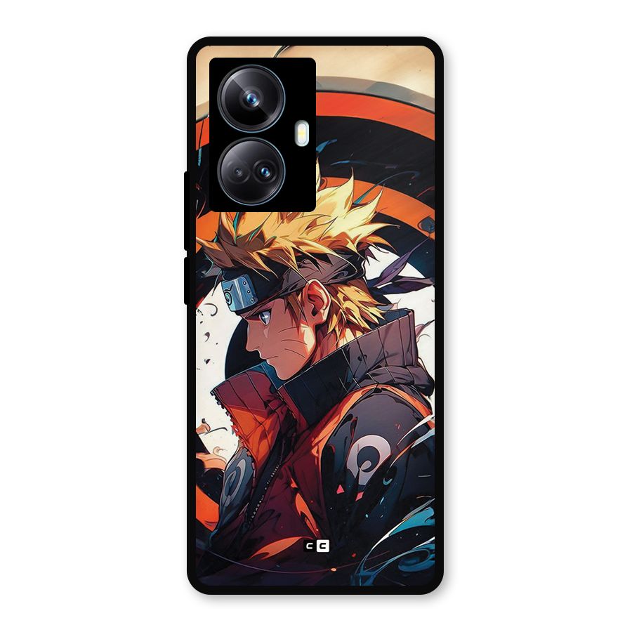 Naruto Uzumaki Combat Metal Back Case for Realme 10 Pro Plus