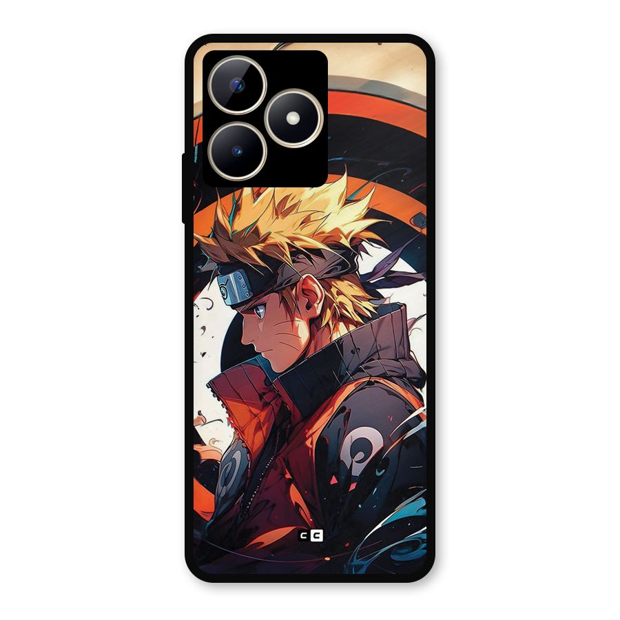 Naruto Uzumaki Combat Metal Back Case for Realme Narzo N53