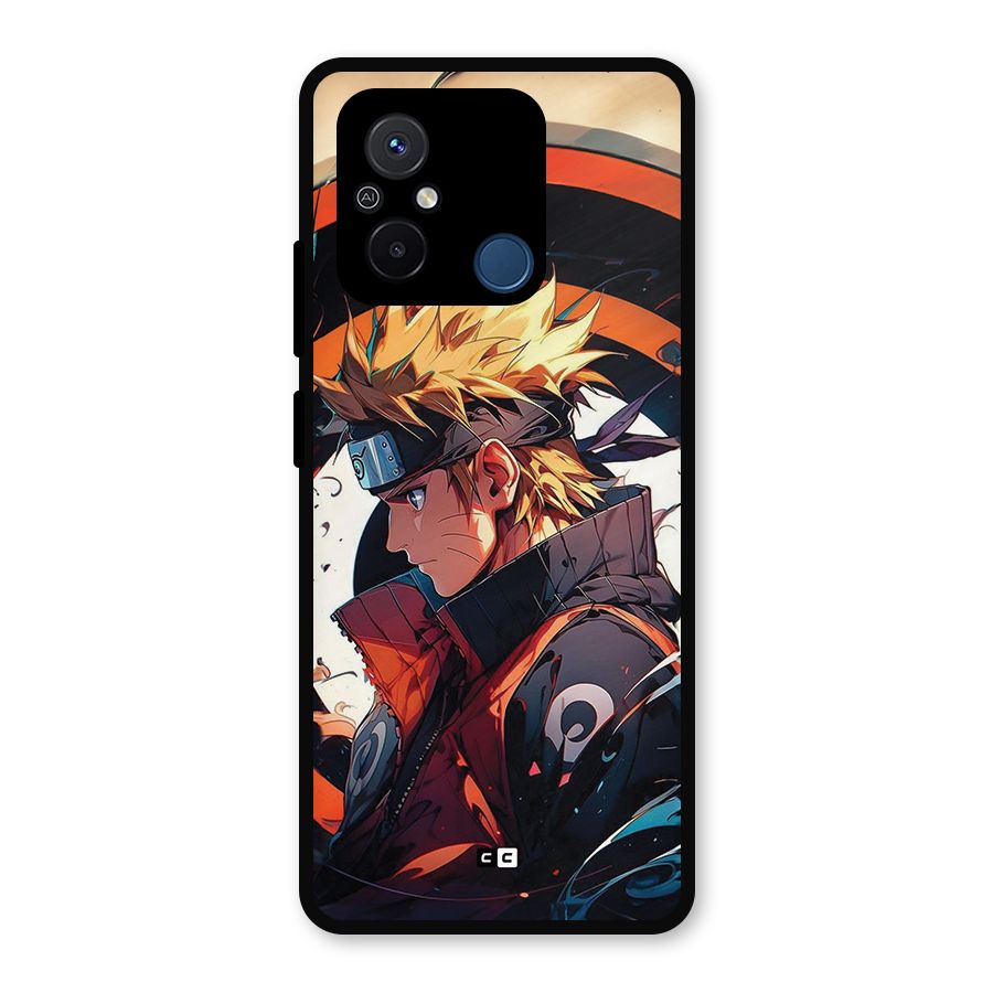 Naruto Uzumaki Combat Metal Back Case for Redmi 12C