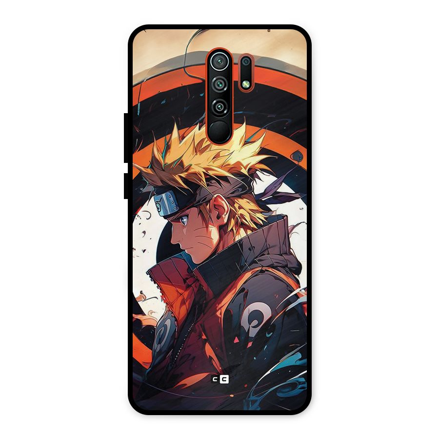 Naruto Uzumaki Combat Metal Back Case for Redmi 9 Prime