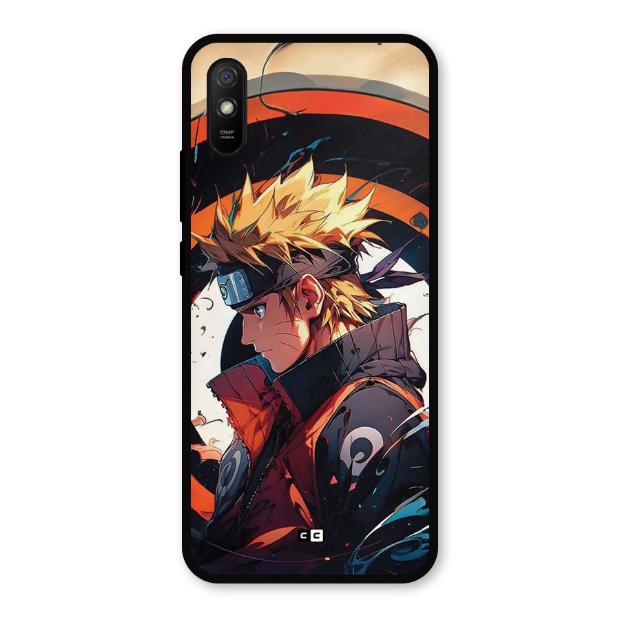 Naruto Uzumaki Combat Metal Back Case for Redmi 9i