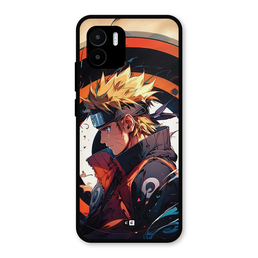 Naruto Uzumaki Combat Metal Back Case for Redmi A1