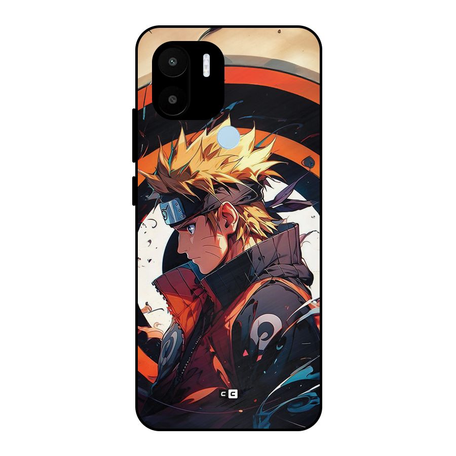 Naruto Uzumaki Combat Metal Back Case for Redmi A2 Plus