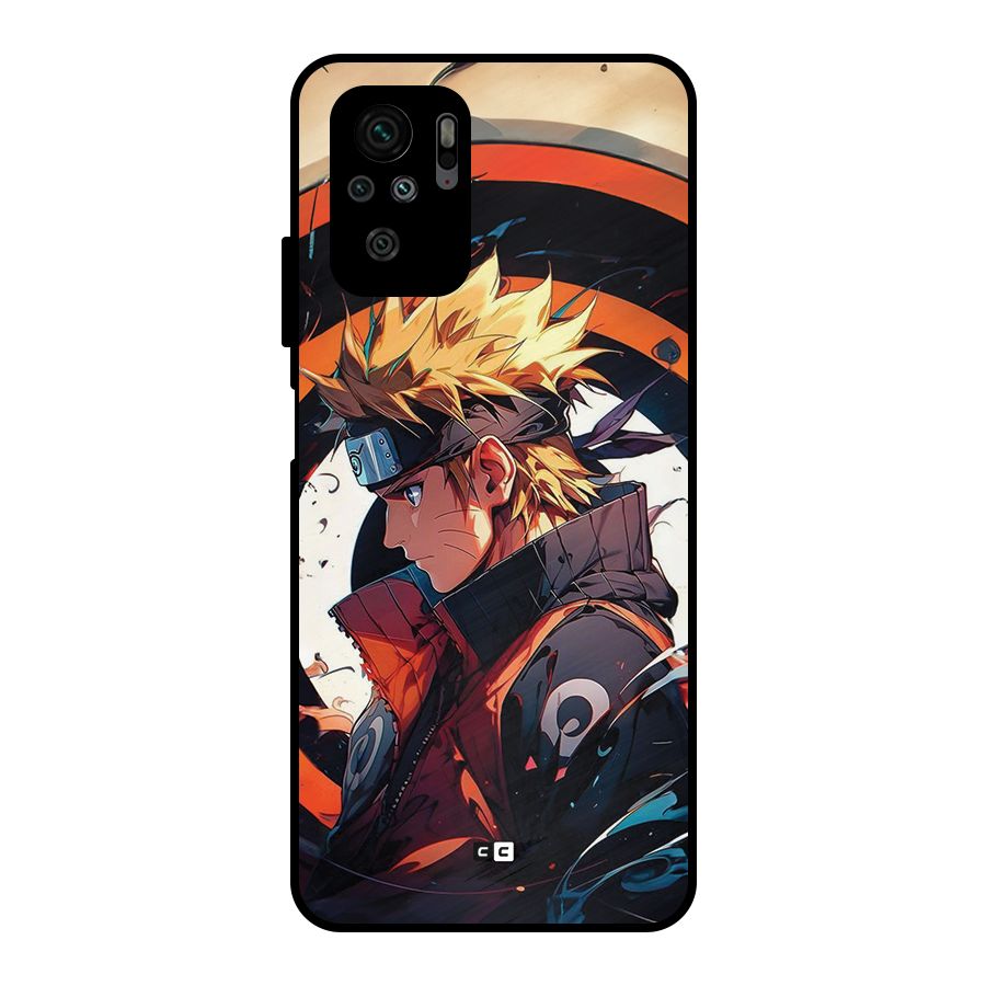 Naruto Uzumaki Combat Metal Back Case for Redmi Note 11 SE