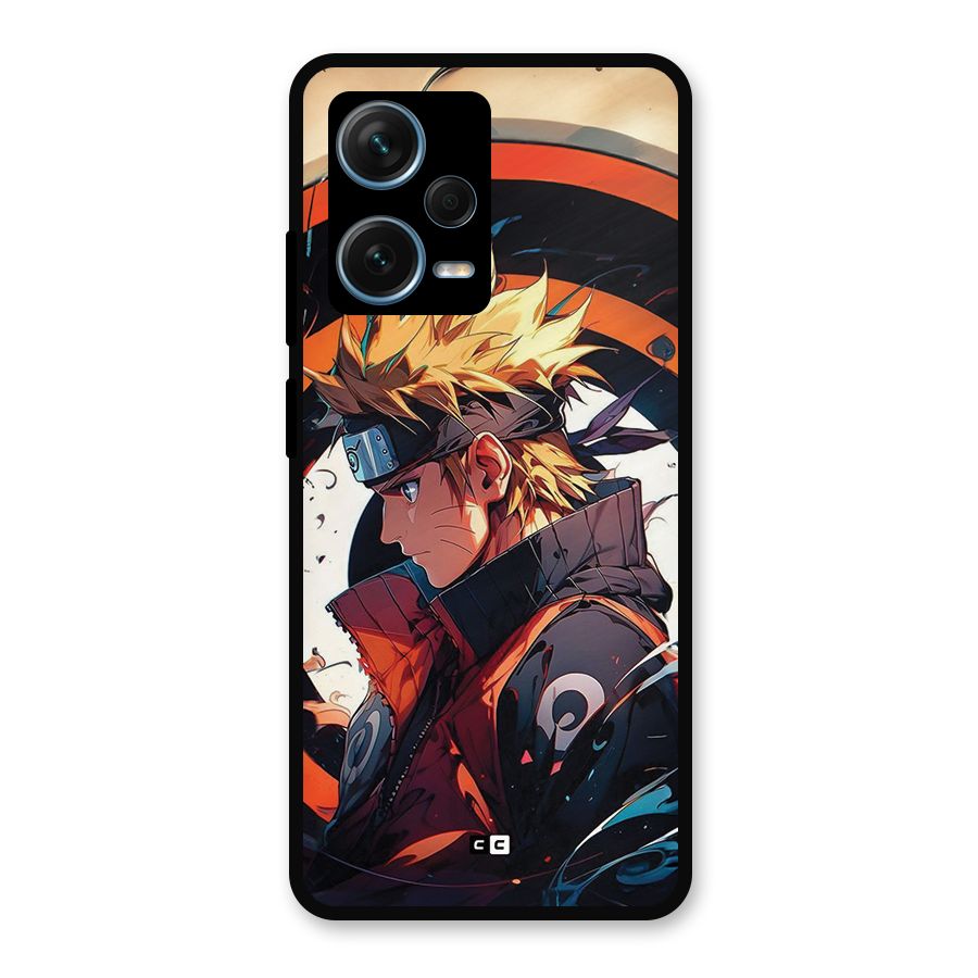 Naruto Uzumaki Combat Metal Back Case for Redmi Note 12 Pro Plus 5G