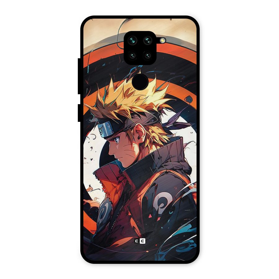 Naruto Uzumaki Combat Metal Back Case for Redmi Note 9