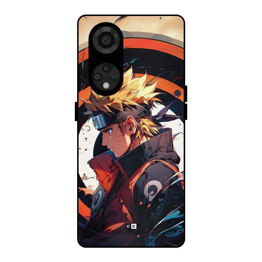 Naruto Uzumaki Combat Metal Back Case for Reno8 T 5G