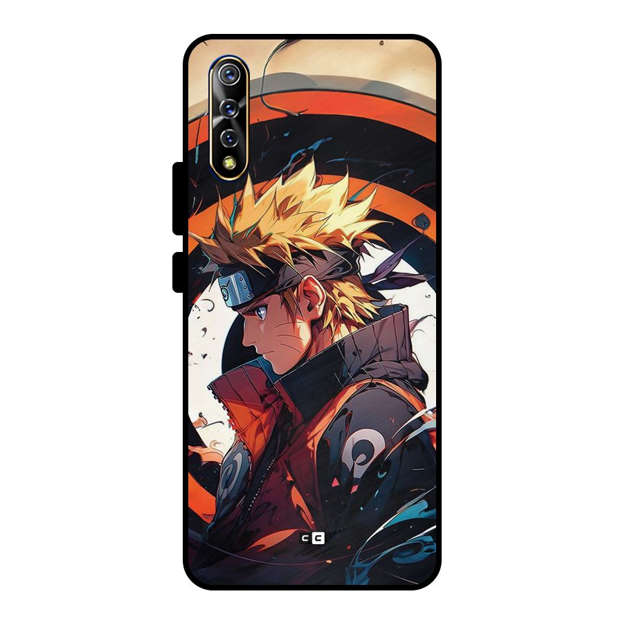 Naruto Uzumaki Combat Metal Back Case for Vivo S1