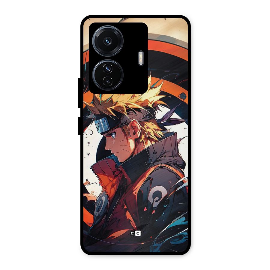 Naruto Uzumaki Combat Metal Back Case for Vivo T1 Pro