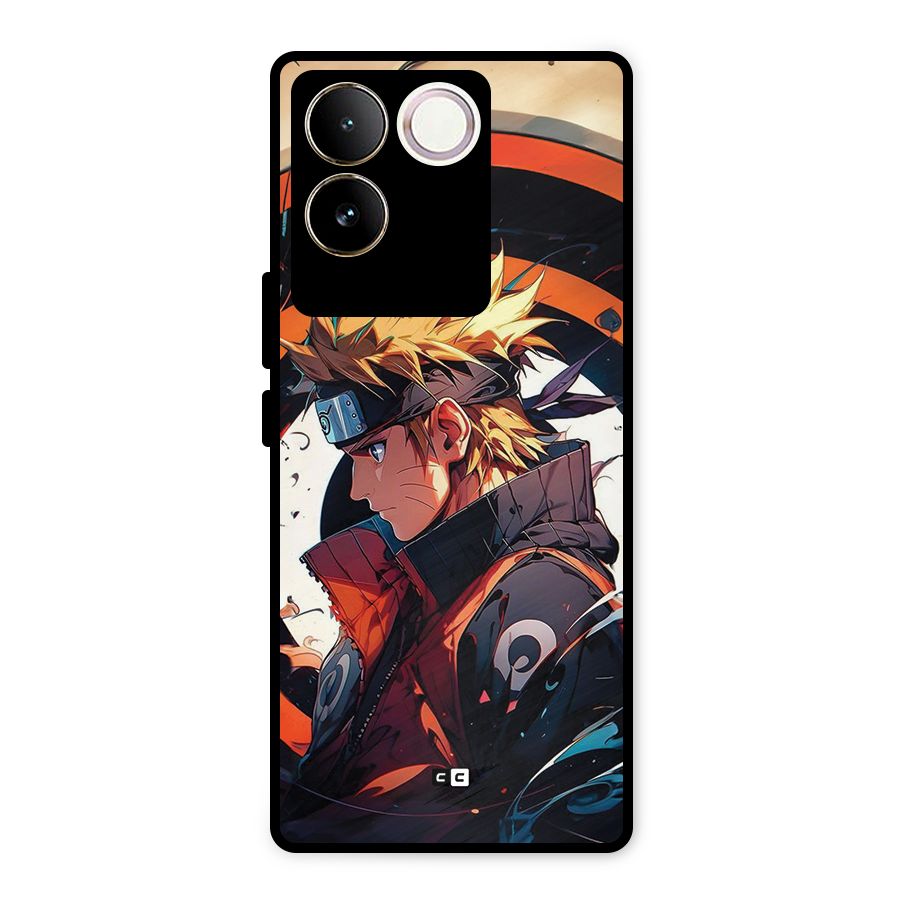 Naruto Uzumaki Combat Metal Back Case for Vivo T2 Pro