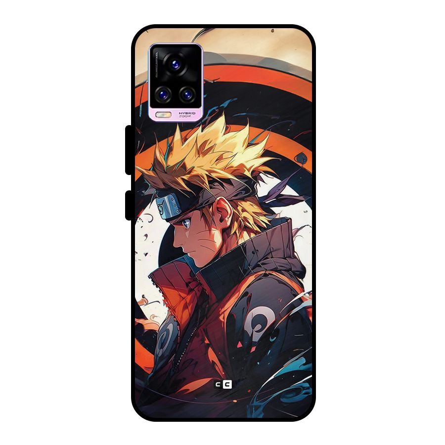 Naruto Uzumaki Combat Metal Back Case for Vivo V20 Pro