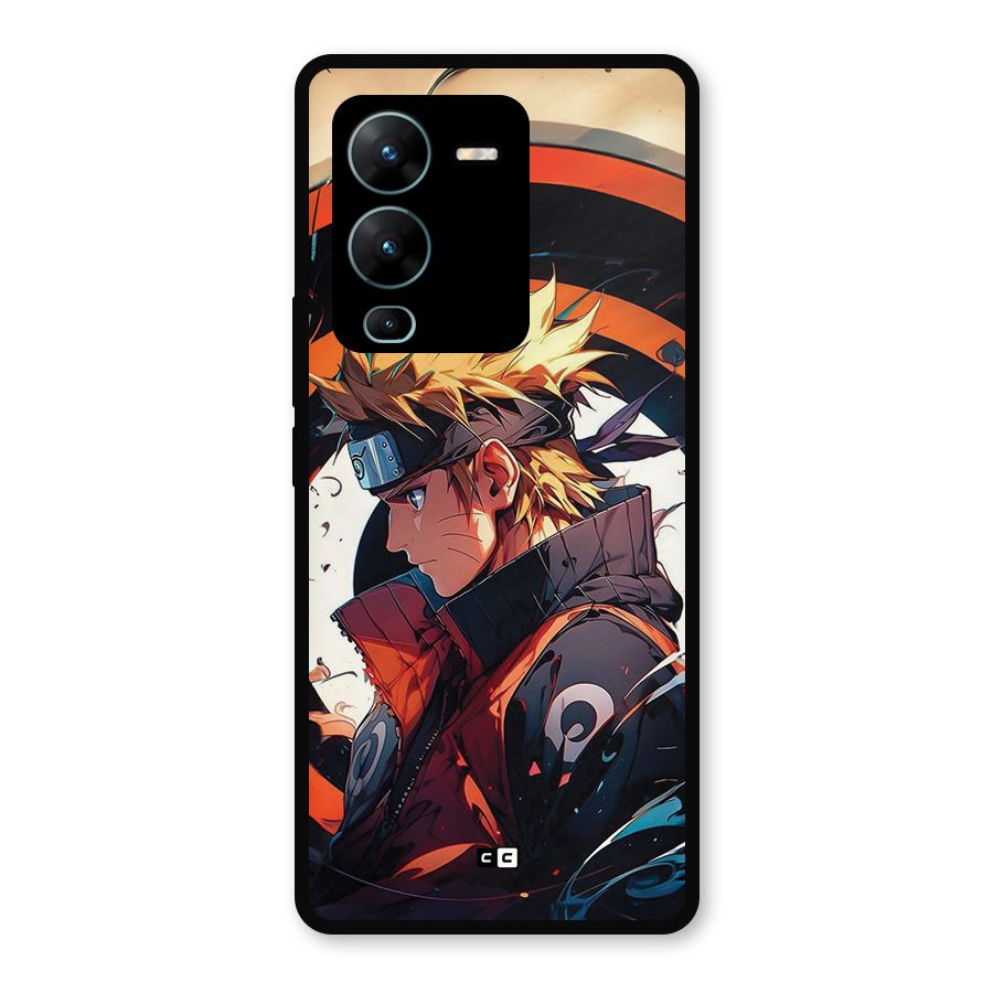 Naruto Uzumaki Combat Metal Back Case for Vivo V25 Pro
