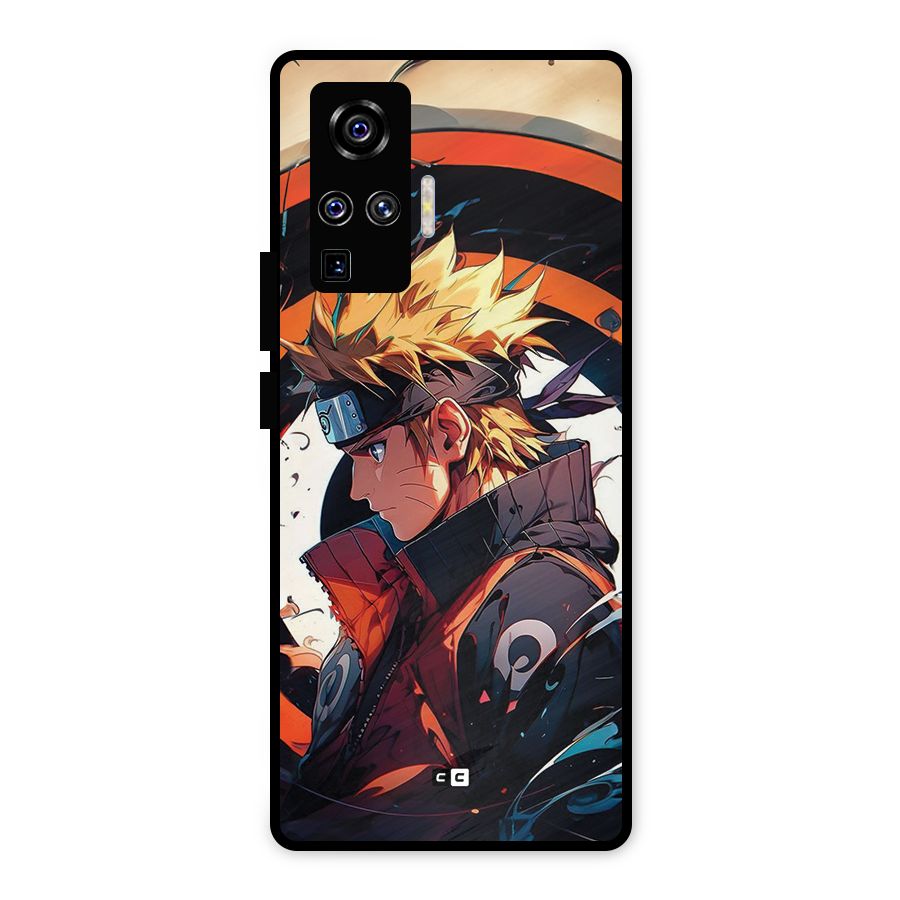 Naruto Uzumaki Combat Metal Back Case for Vivo X50 Pro