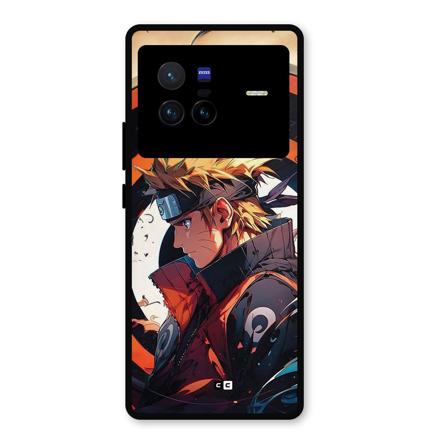 Naruto Uzumaki Combat Metal Back Case for Vivo X80