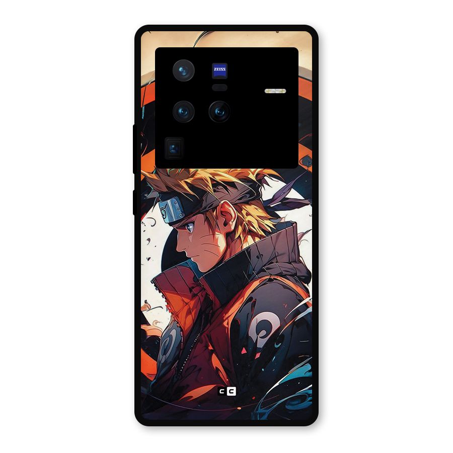 Naruto Uzumaki Combat Metal Back Case for Vivo X80 Pro