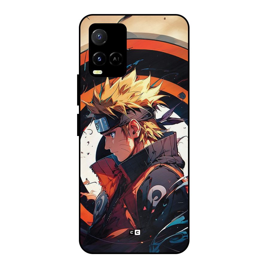 Naruto Uzumaki Combat Metal Back Case for Vivo Y21