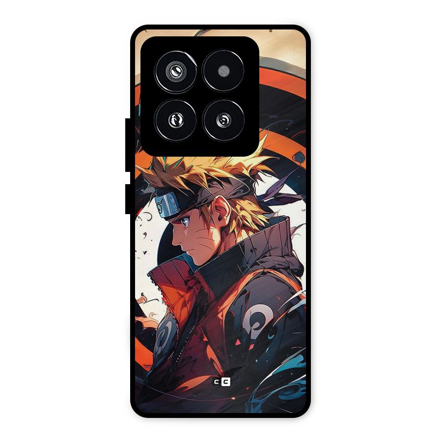 Naruto Uzumaki Combat Metal Back Case for Xiaomi 14 Pro