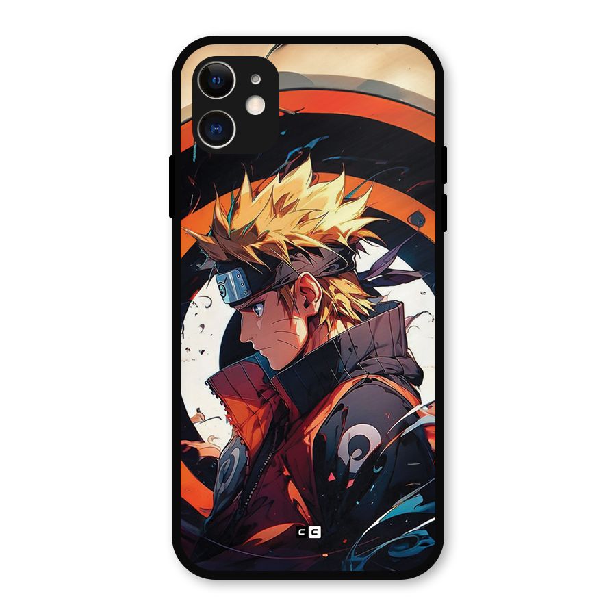 Naruto Uzumaki Combat Metal Back Case for iPhone 11