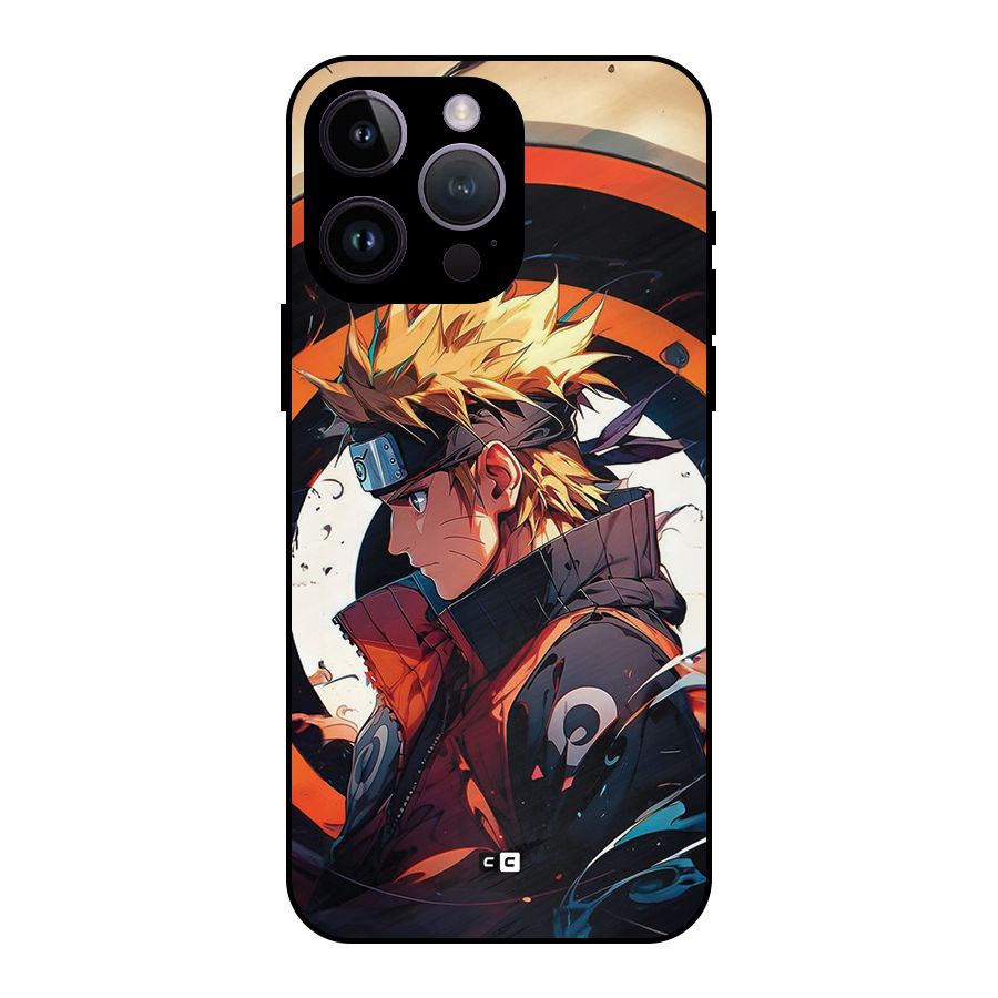 Naruto Uzumaki Combat Metal Back Case for iPhone 14 Pro Max
