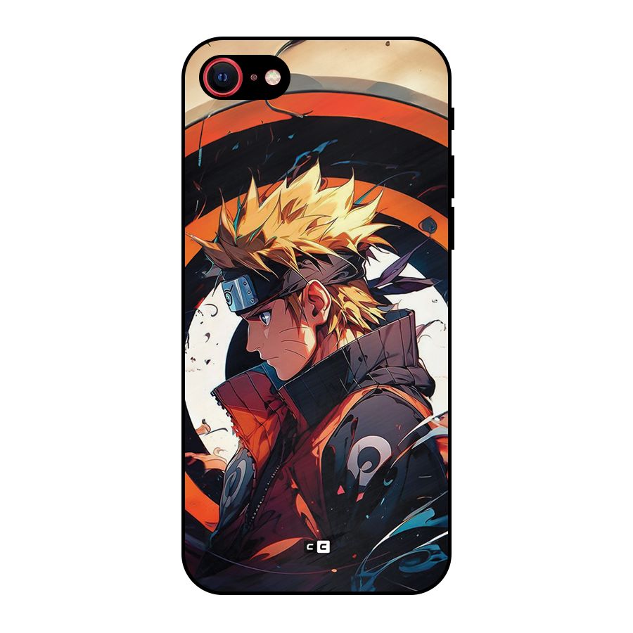 Naruto Uzumaki Combat Metal Back Case for iPhone SE 2022