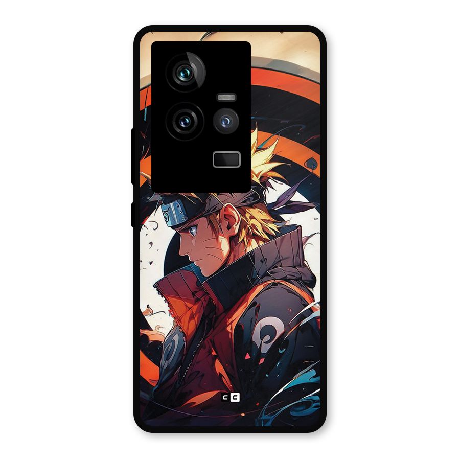 Naruto Uzumaki Combat Metal Back Case for iQOO 11 5G