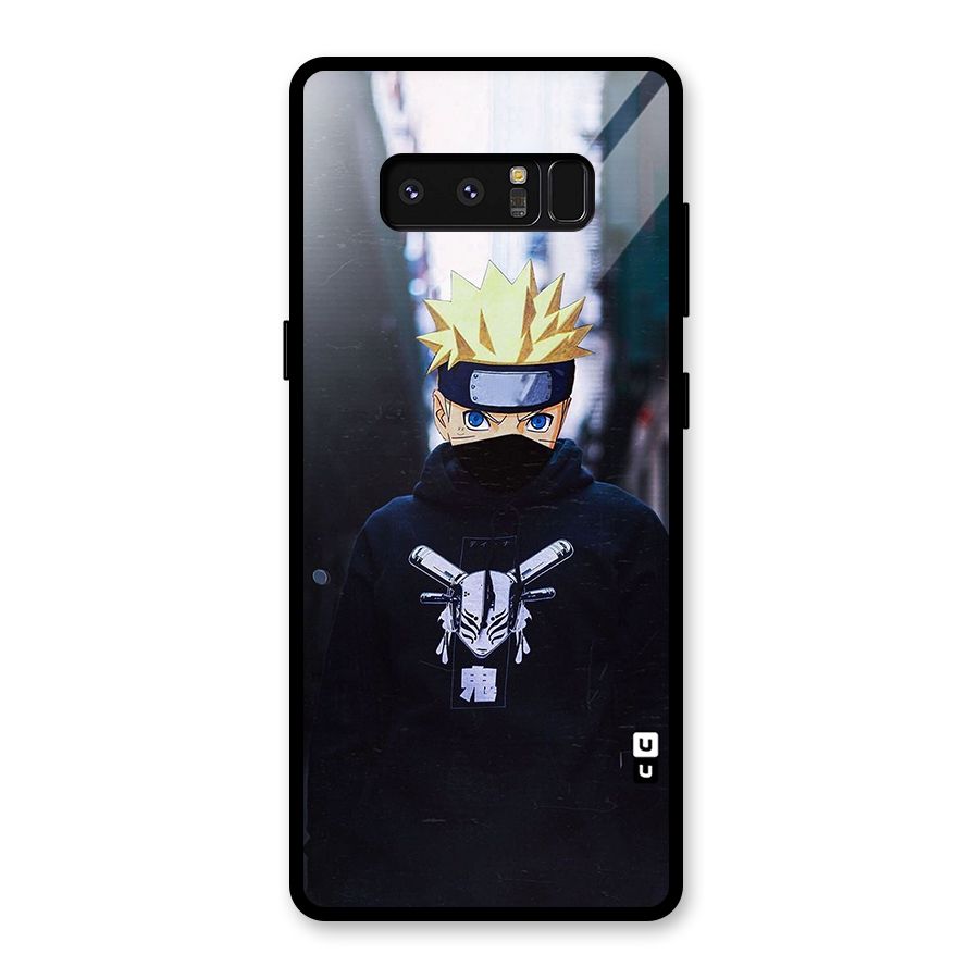 Naruto Uzumaki Cool Anime Glass Back Case for Galaxy Note 8