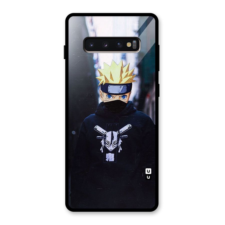 Naruto Uzumaki Cool Anime Glass Back Case for Galaxy S10 Plus