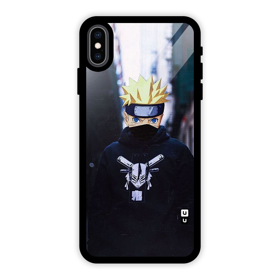 Naruto Uzumaki Cool Anime Glass Back Case for iPhone XS Max