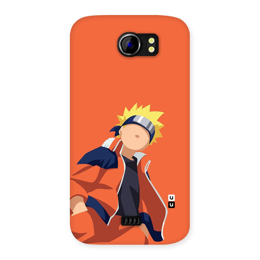 Naruto Uzumaki Minimalist Back Case for Micromax Canvas 2 A110