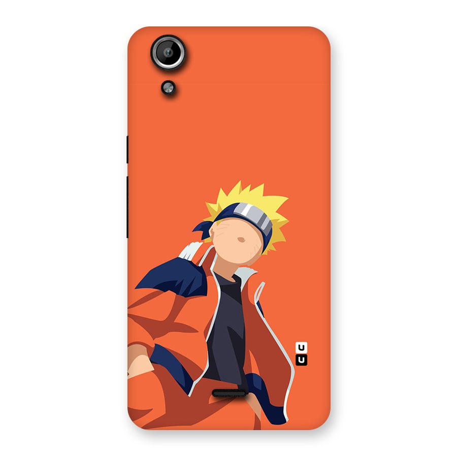 Naruto Uzumaki Minimalist Back Case for Micromax Canvas Selfie Lens Q345