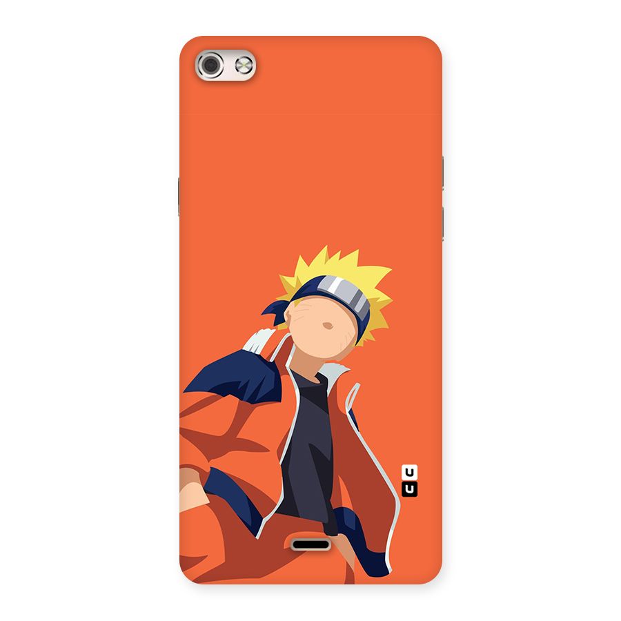Naruto Uzumaki Minimalist Back Case for Micromax Canvas Silver 5